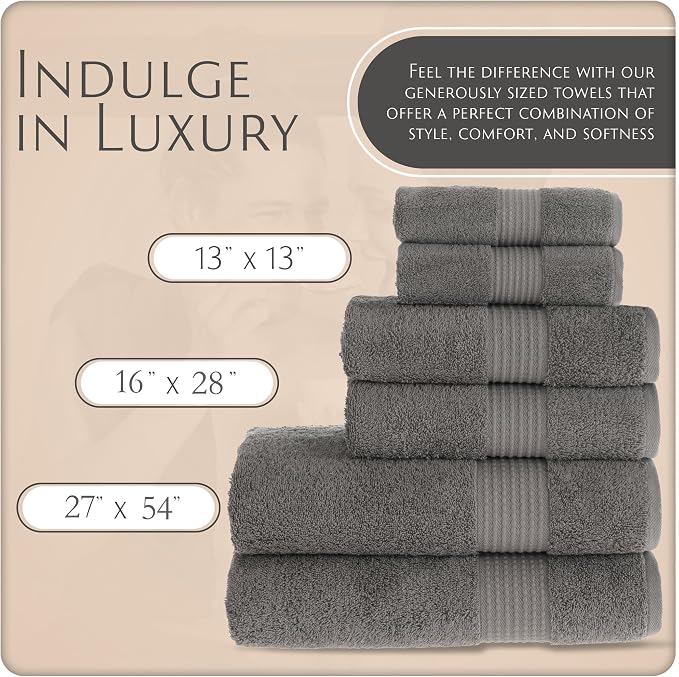 MAURA Basics Bath Towel Sets for Bathroom - Image 2