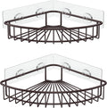 SMARTAKE 2-Pack Corner Shower Caddy, SUS304 Stainless Steel, Wall Mounted by SMARTAKE