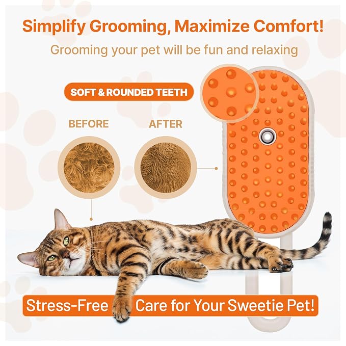 4 in 1 Cat steam brush, steam brush - Image 3