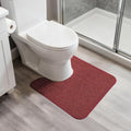 Christmas Toilet Rugs U Shaped Bathroom Rug, Machine Washable Non Slip Quick by BosapDirect