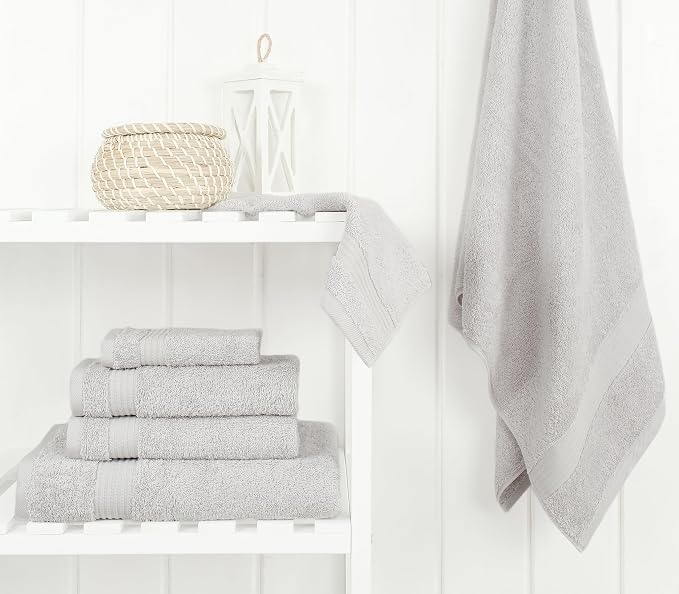 Cotton Paradise 6 Piece Towel Set 100% Cotton Soft Absorbent Turkish Towels - Image 3