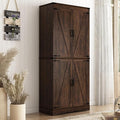 71" Tall Kitchen Pantry, Farmhouse Storage Cabinet by Hlivelood