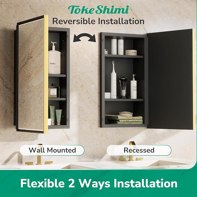 TokeShimi 21x27 Recessed Medicine Cabinet - Image 8