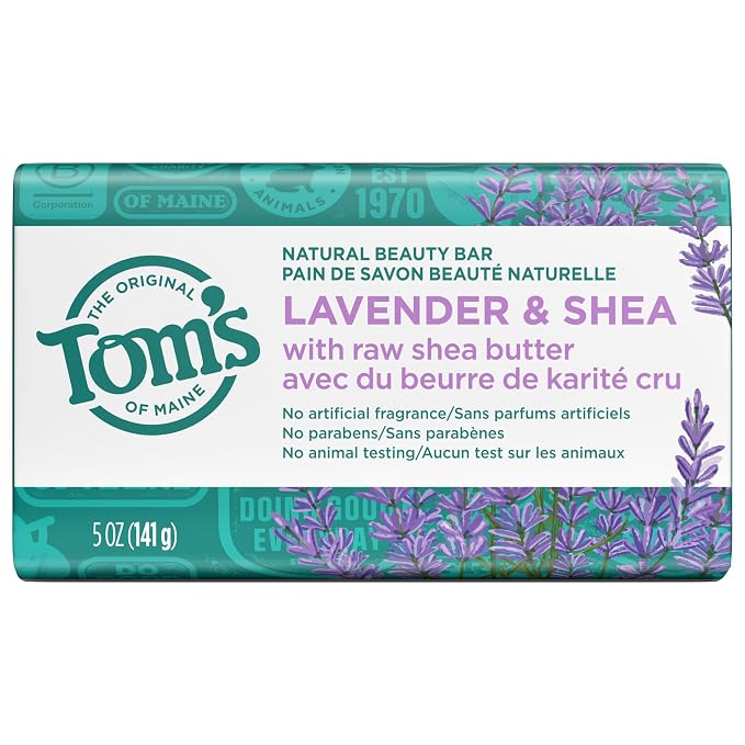 Tom's of Maine Natural Beauty Bar Soap, Lavender & Shea - Image 8