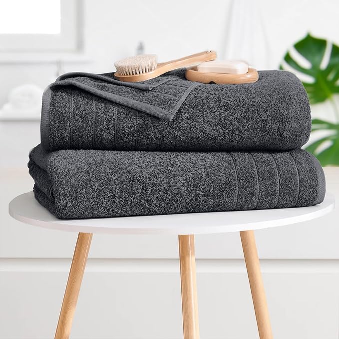 DAN River Extra Large Bath Towels Set of 4, 30 x 60 Inches - Image 7