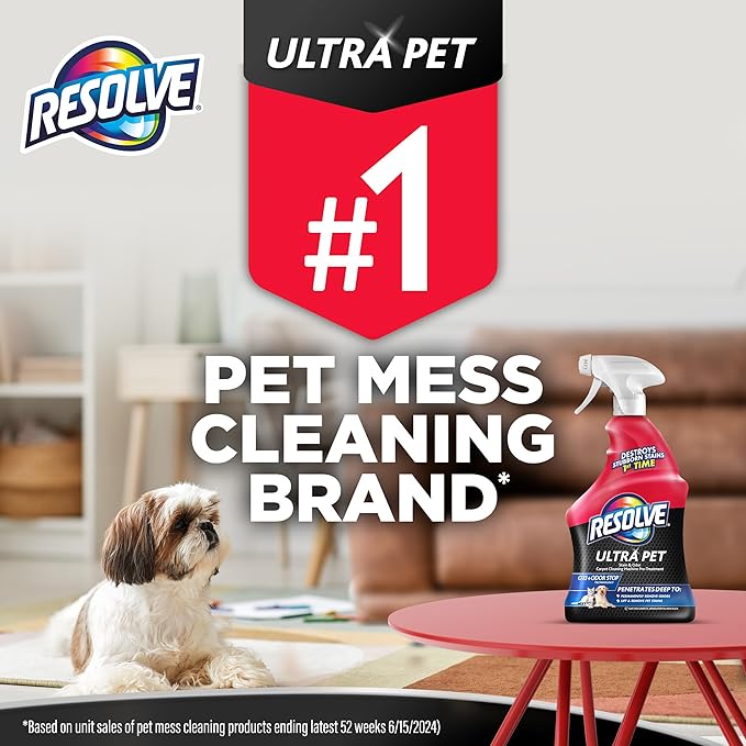 Resolve Ultra Pet Odor and Stain Remover Spray – Carpet Cleaner - Image 2