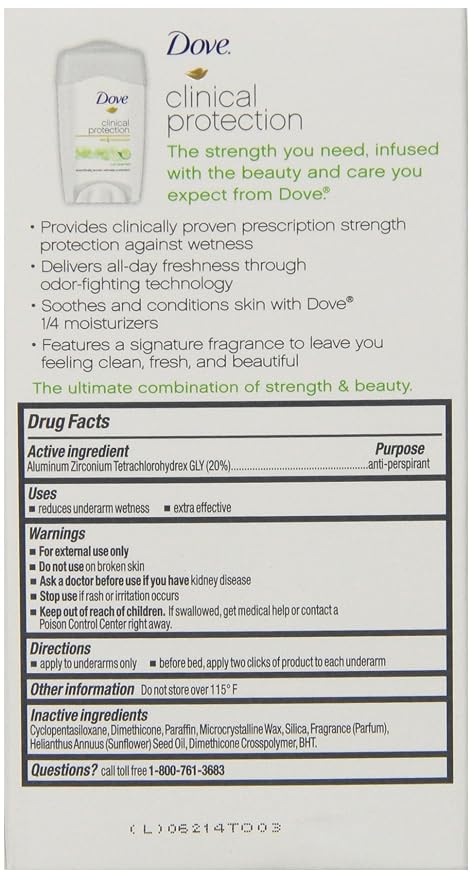 Dove Clinical Protection Antiperspirant, Cool Essentials, 1.7 Ounce - Image 6