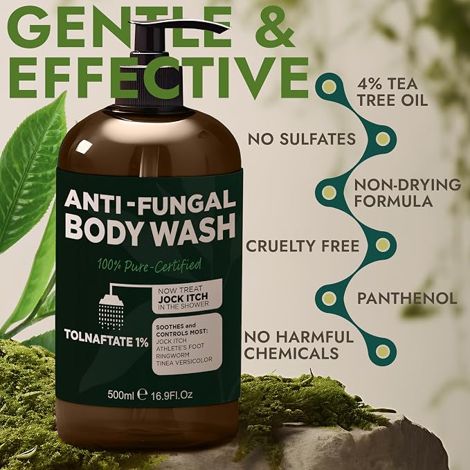 Antifungal Body Wash with Tea Tree Oil | Antibacterial Soap - Image 3