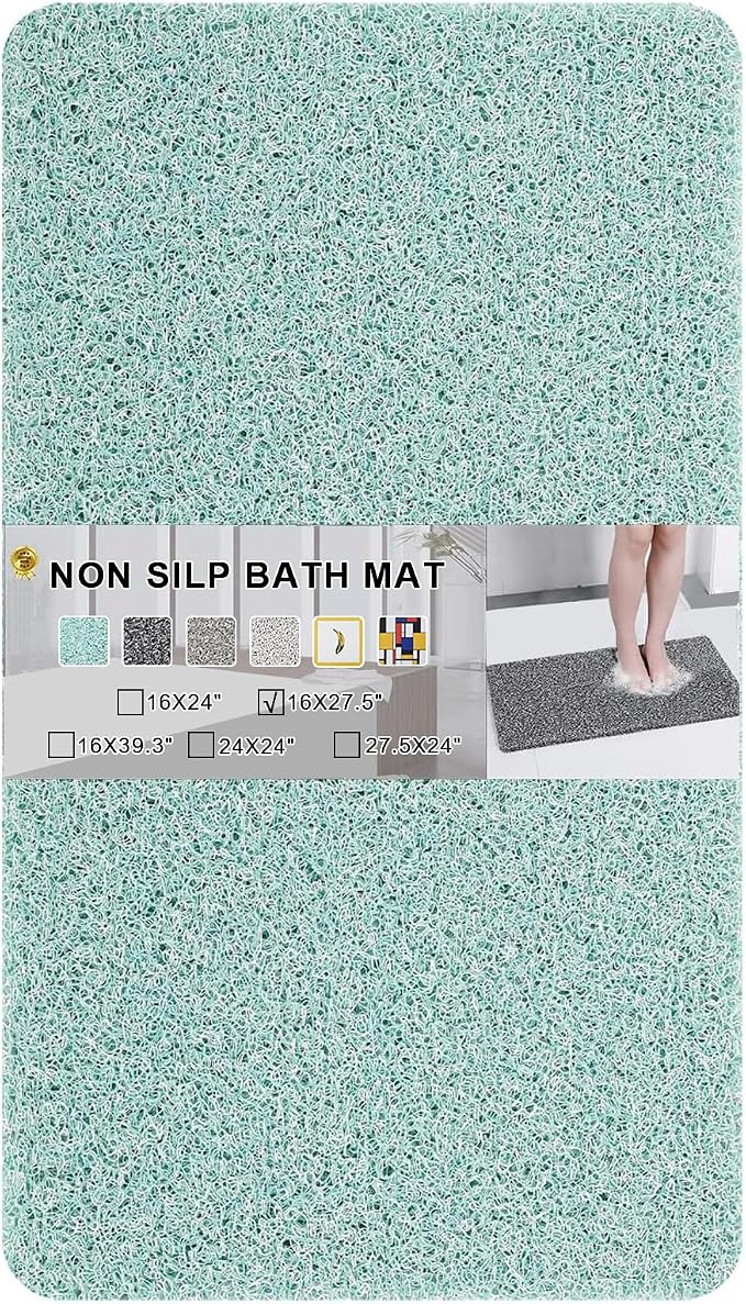 Non Slip Bathtub Mat, Anti Slip Bath Mat 0.6" Extra Thick, Quick Dry Bath Tub by Rzoysia
