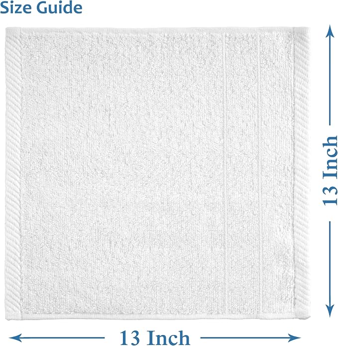 Casa Platino 100% Cotton Washcloths 24 Pack - Image 3