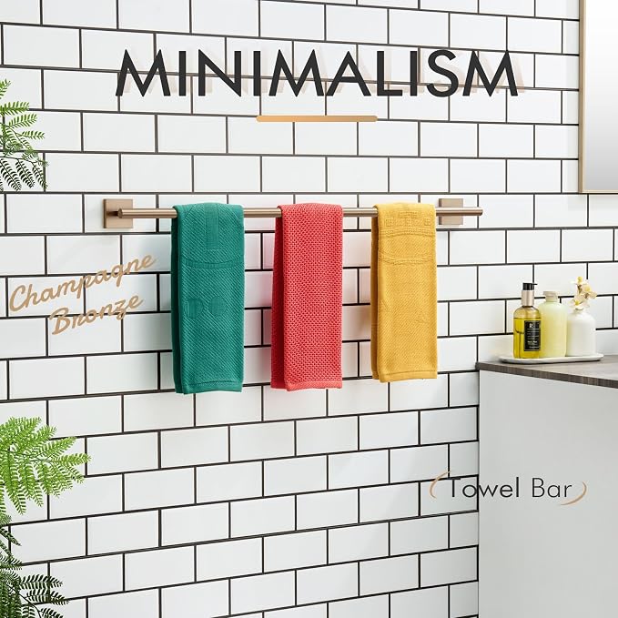 KOKOSIRI Bathroom Towel Bar 32'' Towel Holder - Image 3