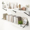 Floating Shelves 55 Inch Long, Wide Large Display Storage Shelves by FunMemories