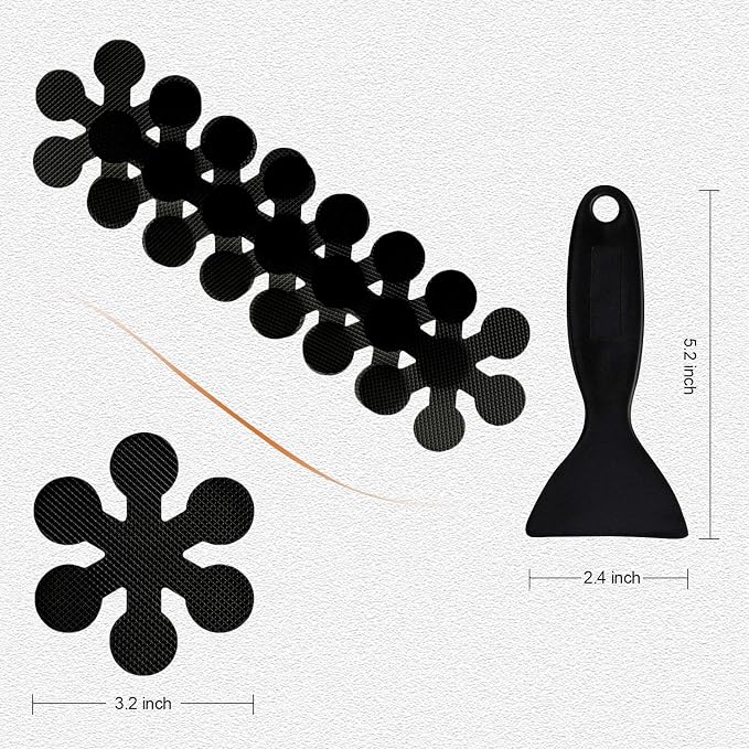 Bathtub Stickers Non-Slip, Safety Shower Treads Adhesive Appliques - Image 4