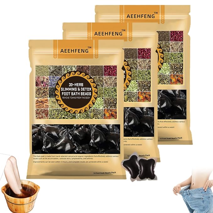 30-Herb Detox Foot Bath Beads, Professional Herbal Detox Foot Soak Beads by Unknown