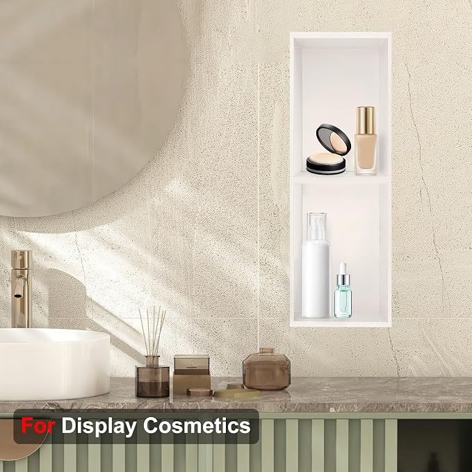 Shower Niche, 8 * 24 Stainless Steel Elegant Bathroom Niche, No Tile Needed - Image 7
