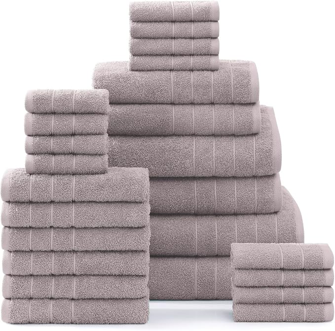 Casa Platino 100% Cotton Bathroom Towels Set by CasaPlatino