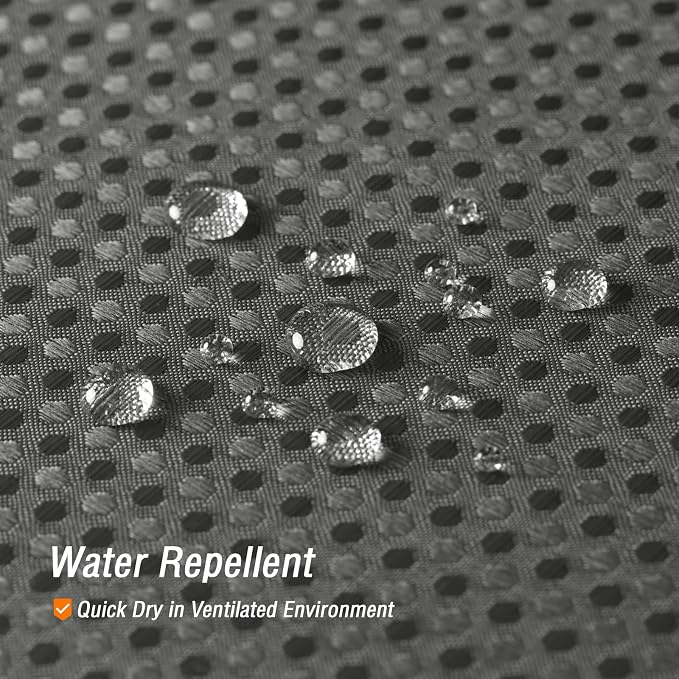 Gibelle Charcoal Grey Shower Curtain, Waffle Weave Textured Fabric Shower - Image 3