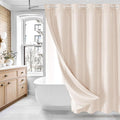 MitoVilla Pink Long Shower Curtain Liner Set 72 x 80, No Hooks Needed 80 inch by MitoVilla