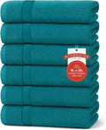 RIVERSIDE 6 Pack Premium Hand Towels Set, 16x28 inches, 100% Ring Spun Cotton by RIVERSIDE