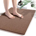 godehone Shower Mats Non Slip Without Suction Cups, PVC Loofah Bathroom Mats by godehone