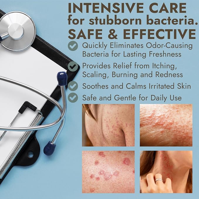 Antibacterial Body Scrub | Manuka Honey & Charcoal | Kills 99.9% of Germs & - Image 4
