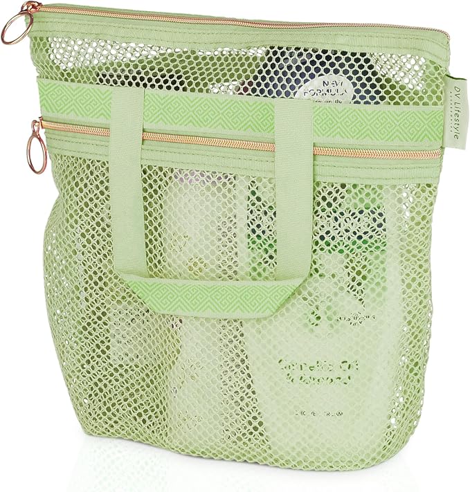 Mesh Shower Bag 10.2x9.9'' Quick-Dry Caddy by DVLifestyle