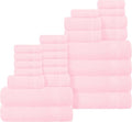 Belizzi Home 100% Cotton Towel Set, Contains 6 Soft Bath Towel, 6 Hand Towels by Unknown