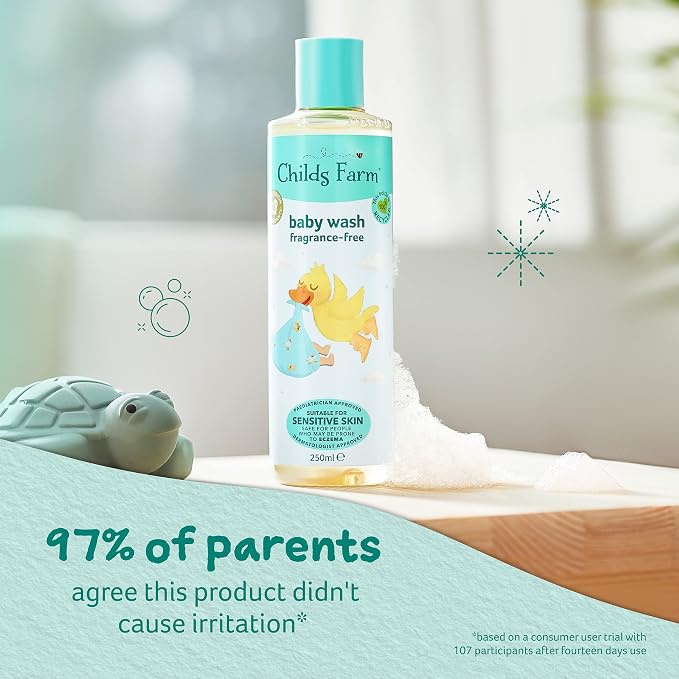 Childs Farm baby wash unfragranced 250ml - Image 3