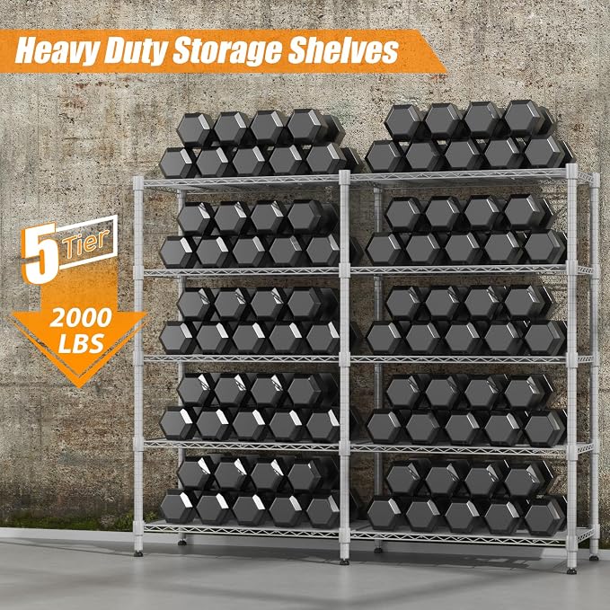 Homdox Heavy Duty Metal Shelves - Image 4
