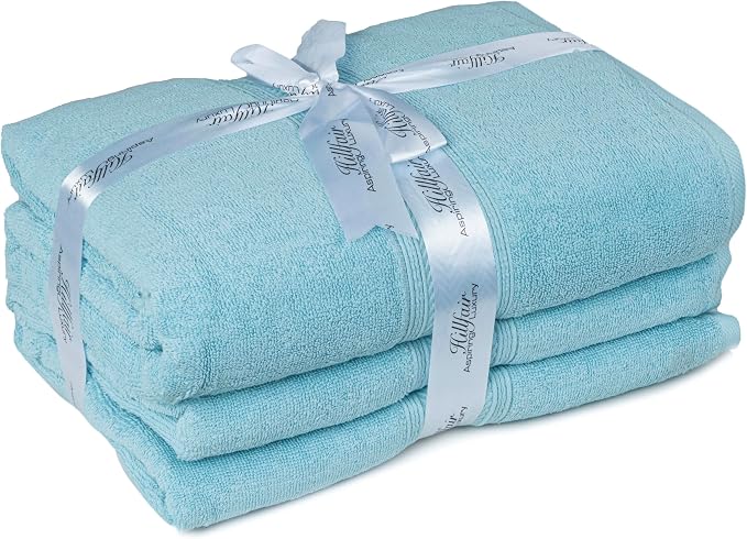 HILLFAIR 600 GSM- 40 x 80 Inches- 100% Cotton 2 Pc XXL Oversized Bath Towel by HILLFAIR