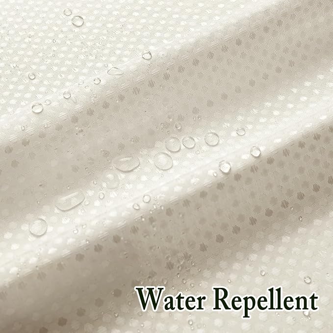 Gibelle Long Shower Curtain 72x80, Waffle Weave Bathroom Shower Curtain - Image 5