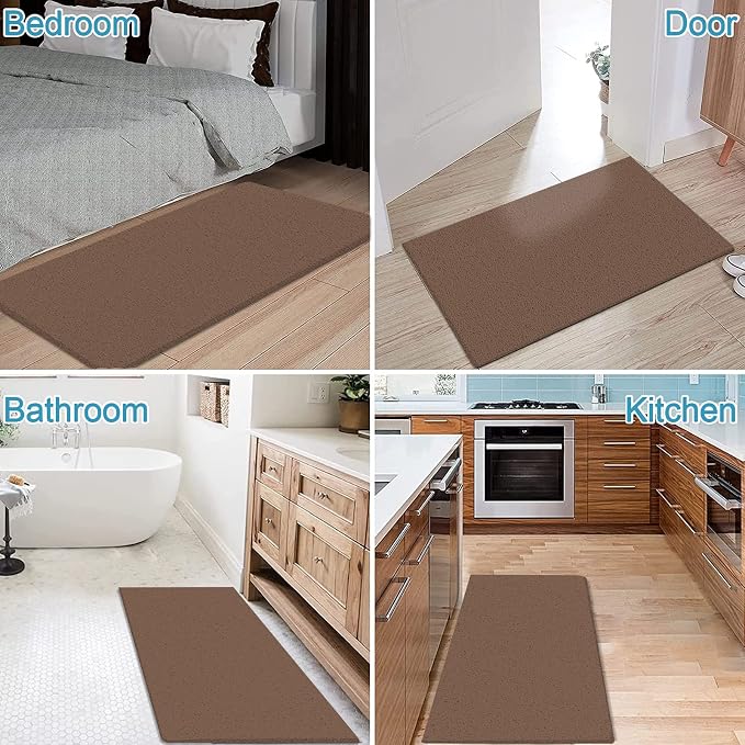 godehone Shower Mats Non Slip Without Suction Cups, PVC Loofah Bathroom Mats - Image 6