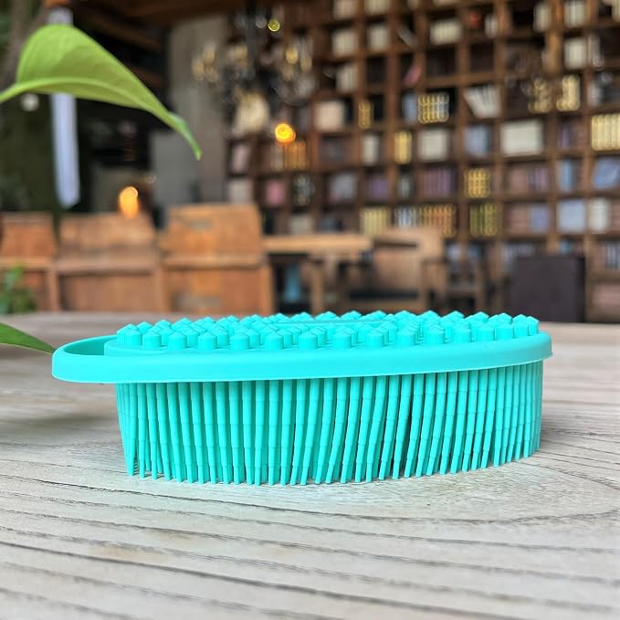 Premium Sensory Brush for Kids or Autism, Soft Silicone Body Scrubber, 2 in 1 - Image 2
