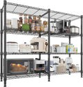 Homdox Heavy Duty Storage Shelves, 4 Tier Wire Shelving Unit, Adjustable Metal by HOMDOX