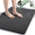 godehone Shower Mats Non Slip Without Suction Cups, PVC Loofah Bathroom Mats by godehone