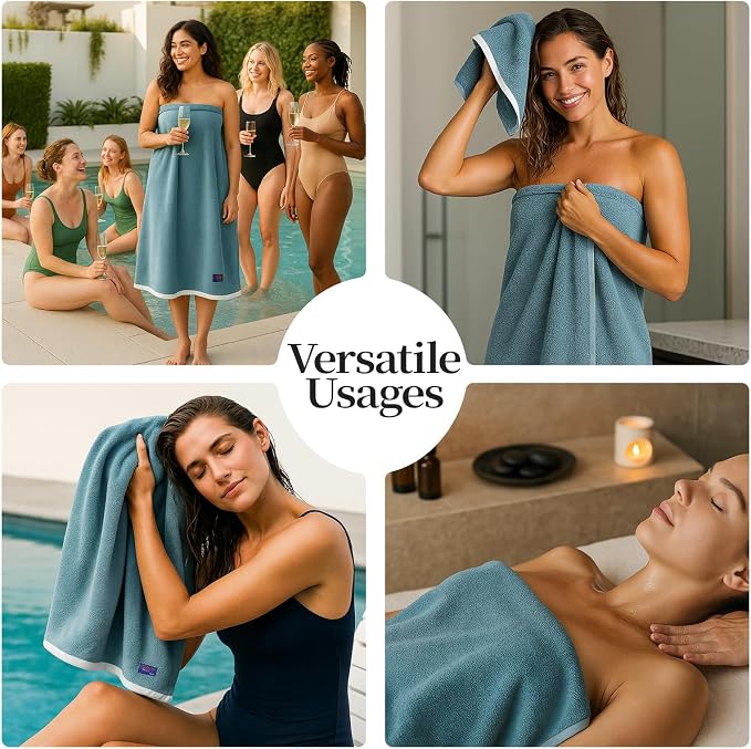 REDKISS 6 Pack Cotton Towel Set - Image 8