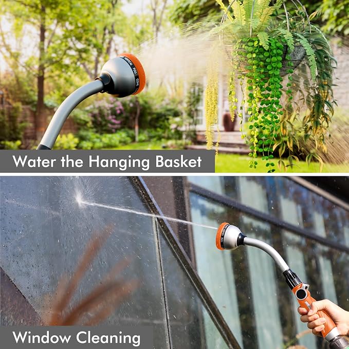 RESTMO Watering Wand Heavy Duty, Metal Garden Hose Wand - Image 6