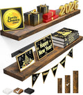 BAYKA Floating Shelves, 22.5 inches Rustic Wood Wall Shelves by BAYKA