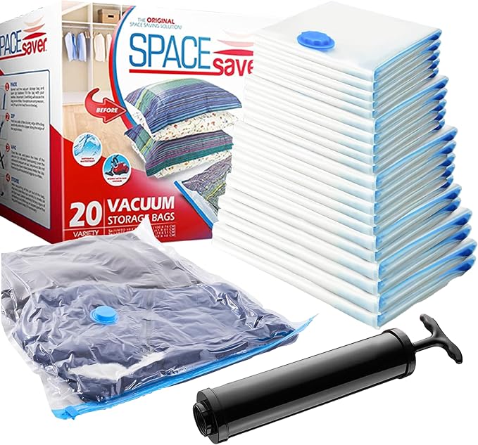 20-Pack Variety Vacuum Storage Bags by Spacesaver