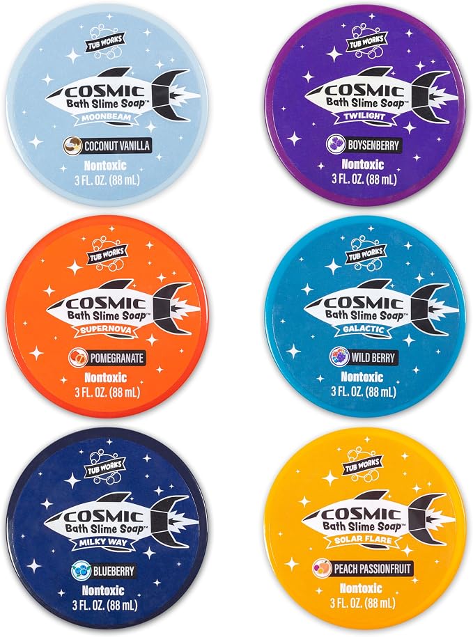 Tub Works™ Cosmic Bath Slime™ Kids Soap Bath Toy, 6 Pack | Stretchy, Squishy - Image 6