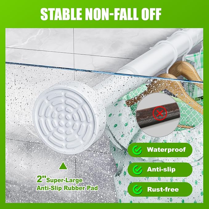 Ausemku Shower Curtain Rod Tension - Image 2