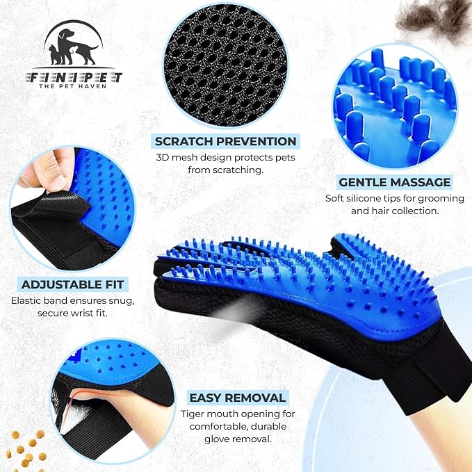 Pet Grooming Glove- pet washing Glove - Image 7