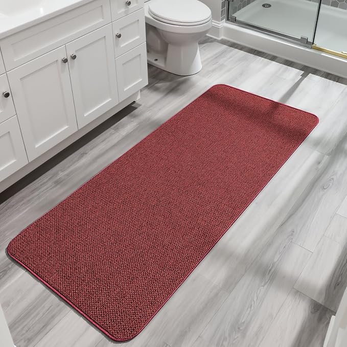 Bath Mat, Ultra Thin Bathroom Runner Rugs, Large Bath Mats by BosapDirect