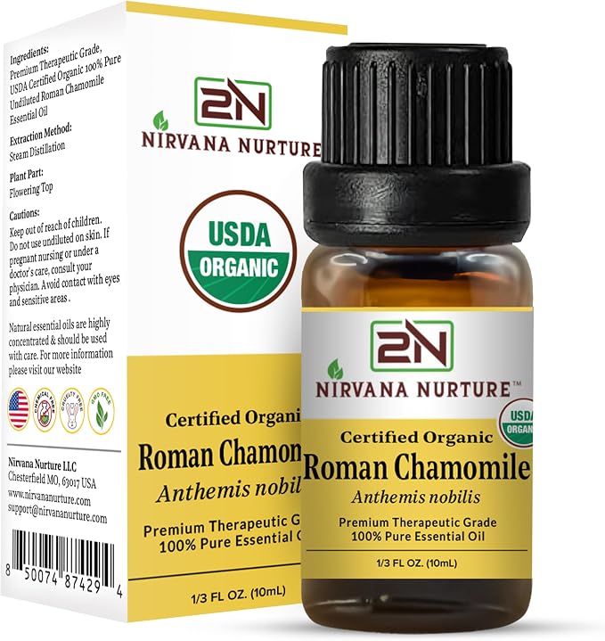 Roman Chamomile Essential Oil USDA Certified Organic, 100% Pure Natural Premium - Image 6
