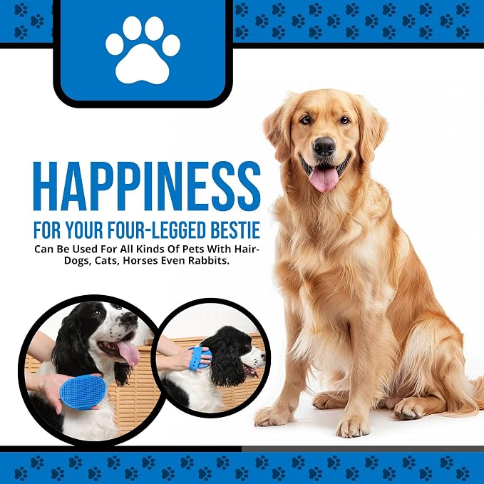 Silicone Dog Bath Brush – Soft Pet Scrubber - Image 6
