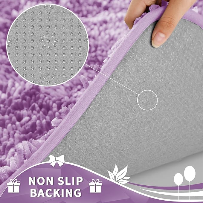 Yimobra Toilet Rugs U Shaped Washable, Extra Thick Soft Absorbent Chenille - Image 5