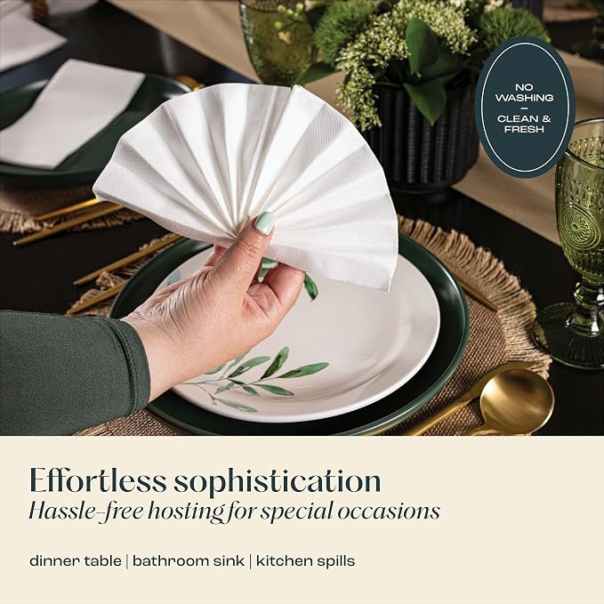 1000-Pack Servietto Disposable Linen-Feel Guest Towels - Image 6