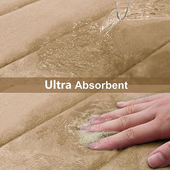 Buganda Memory Foam Bath Mat, 35.4" x 24", Ultra Soft and Non-Slip Bathroom Rugs - Image 4