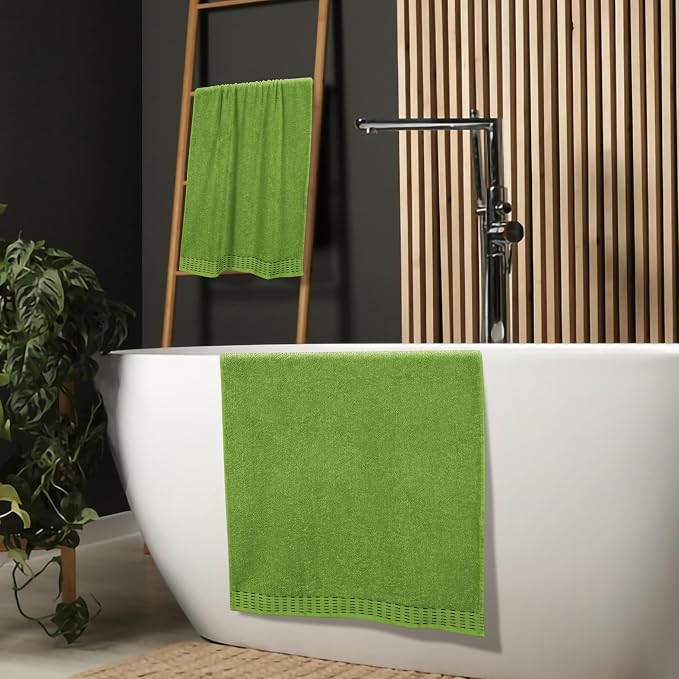 Cotton 2 Pack Oversized Bath Towel Set 28x55 inches, Large Bath Towels - Image 4