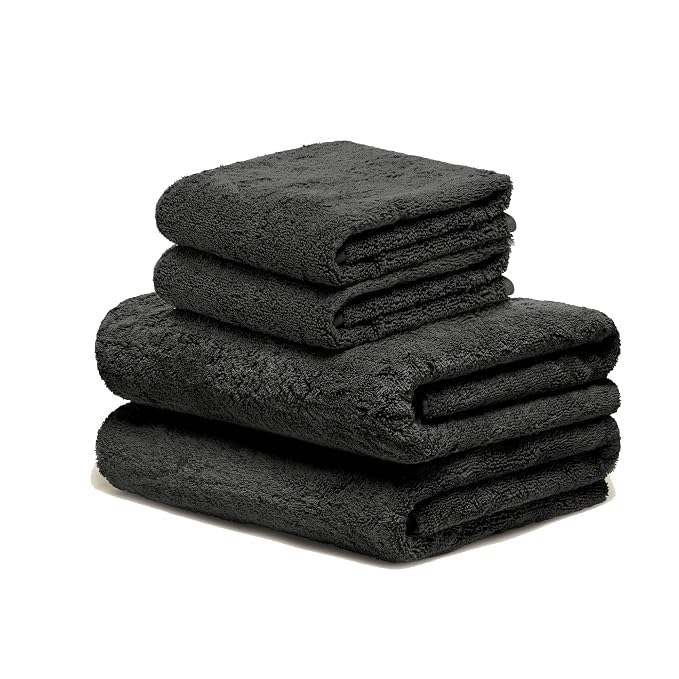 Italic Serene Ultraplush Cotton Towel Set, 2 Bath Towels + 2 Hand Towels by Italic